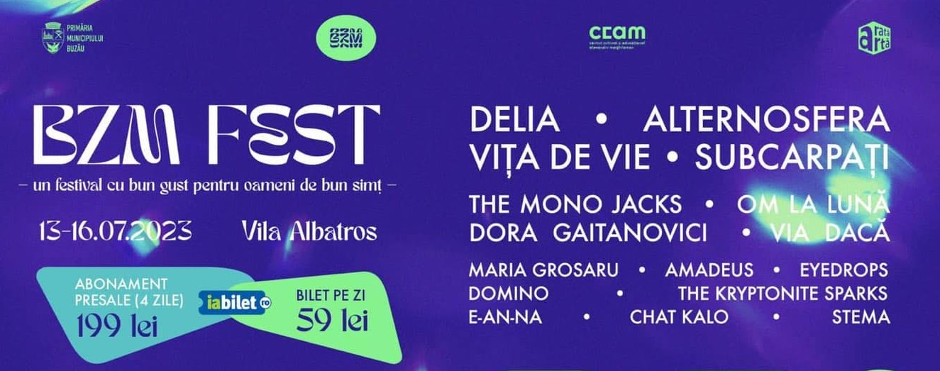 BZM FEST 2023. O nouă ediție a festivalului buzoian va începe pe 13 iulie