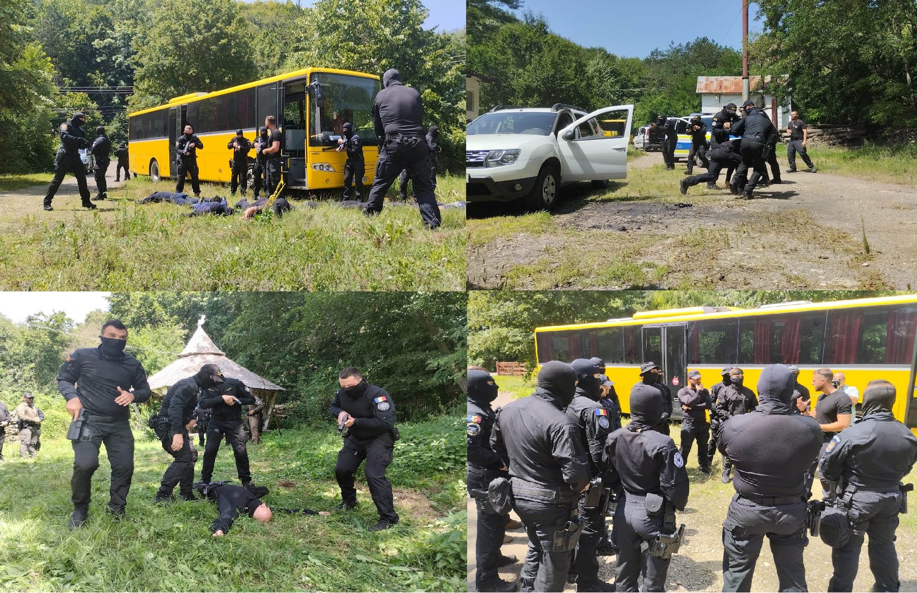 Mascații români, antrenamente cu polițiștii israelieni, la Poiana Pinului