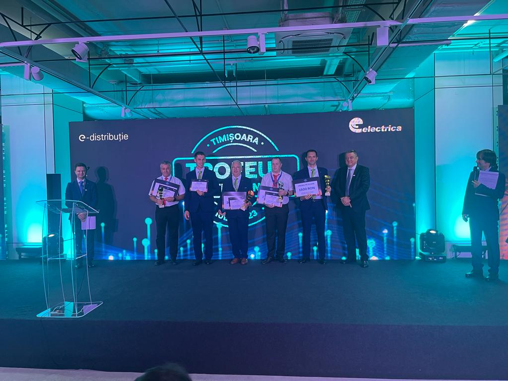 Angajații DEER pe podiumul Trofeului Electrianului