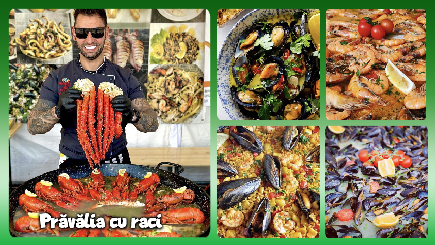 „Prăvălia cu raci” vine cu delicii mediteraneene. Între 1 – 3 septembrie, la Shopping City Buzău
