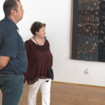 Liana Axinte la Buzău. Artista a donat Muzeului patru lucrări valoroase