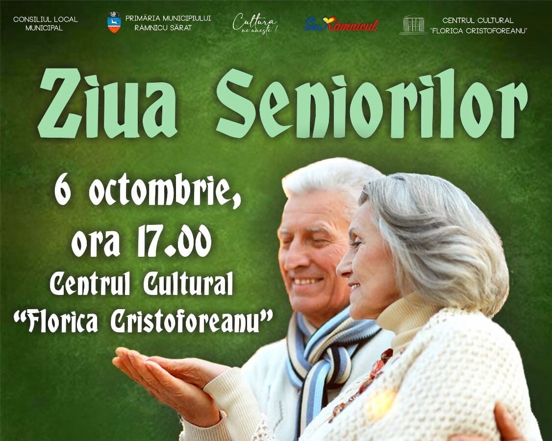 Spectacol pentru seniori. Vineri, la Centrul Cultural ,,Florica Cristoforeanu” din Râmnicu Sărat