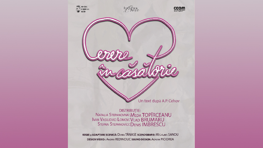 Comedia „Cerere în căsătorie” deschide stagiunea de teatru la Conacul Marghiloman