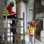 Centru expozițional, în locul fostei biblioteci. Cramă la subsol și o aulă cu decorațiuni acoperite cu foiță de aur