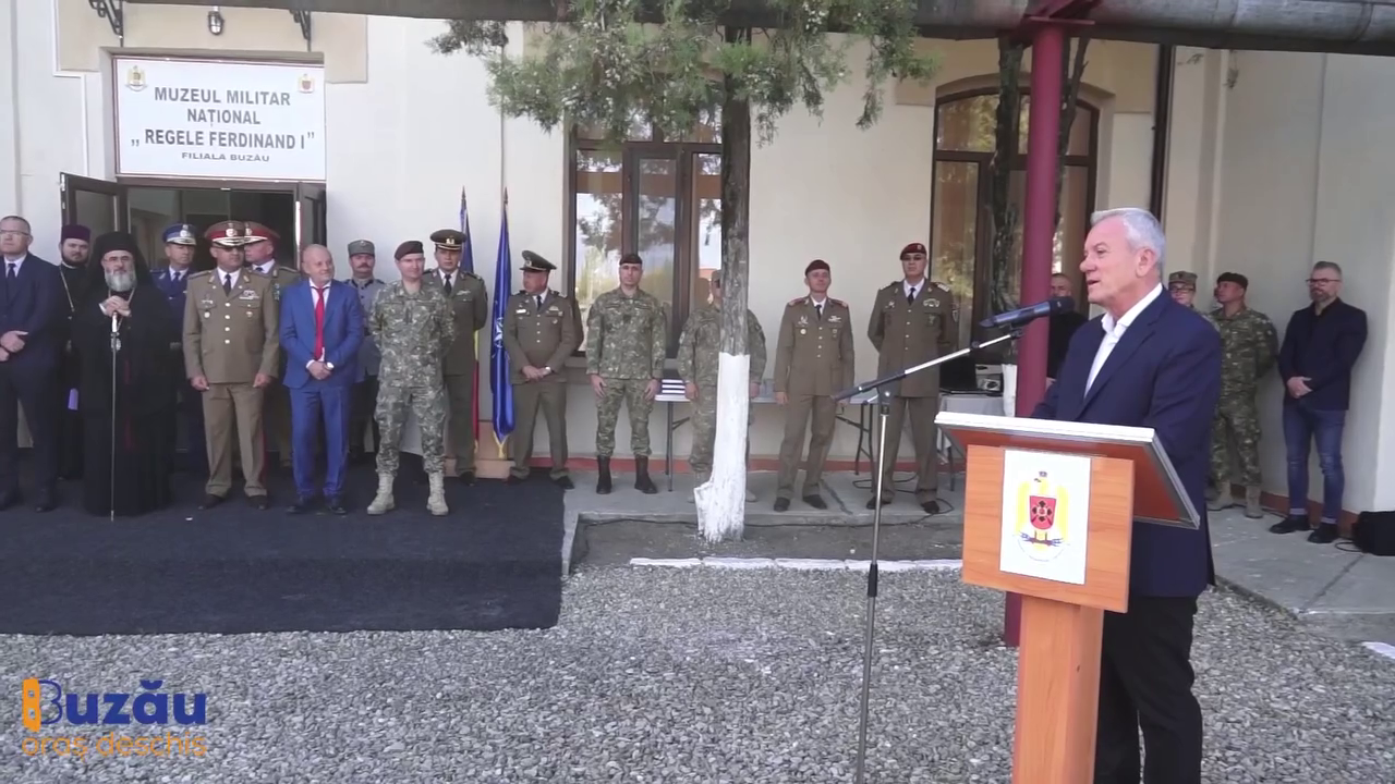 Inaugurare militară. S-a deschis Filiala Buzău a Muzeului Militar Național „Regele Ferdinand I”