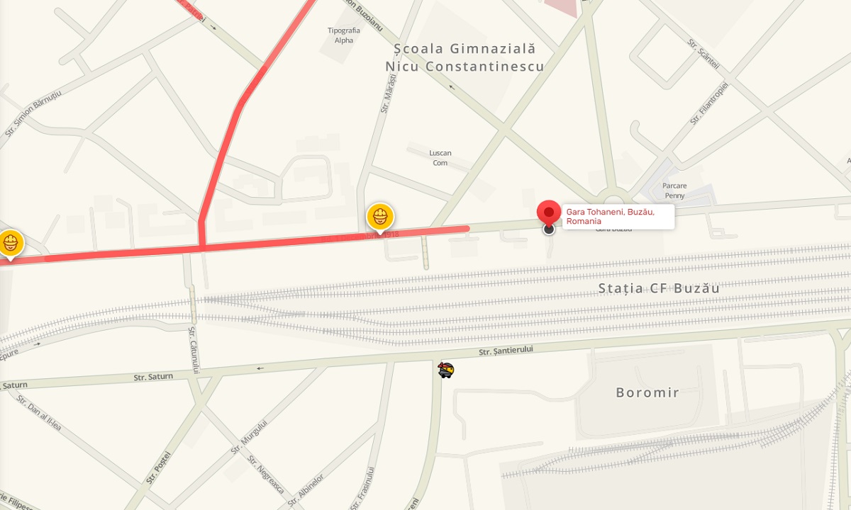 Stația Gară Tohăneni va fi suspendată pentru următoarele trasee