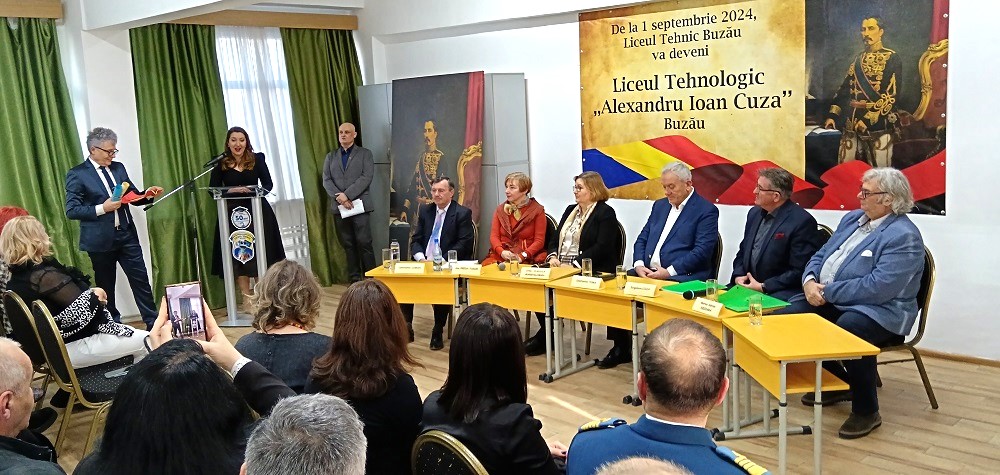 Strănepotul lui Alexandru Ioan Cuza, oaspete la Buzău. A vizitat liceul care va purta numele „domnitorului unirii”