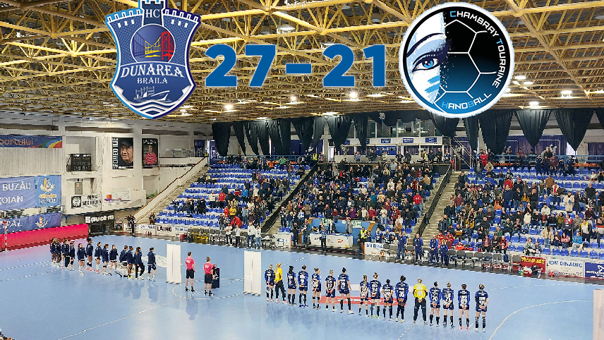 Atmosferă de sărbătoare, în Sala Sporturilor. Sute de buzoieni au susținut Dunărea Brăila, în meciul cu Chambray