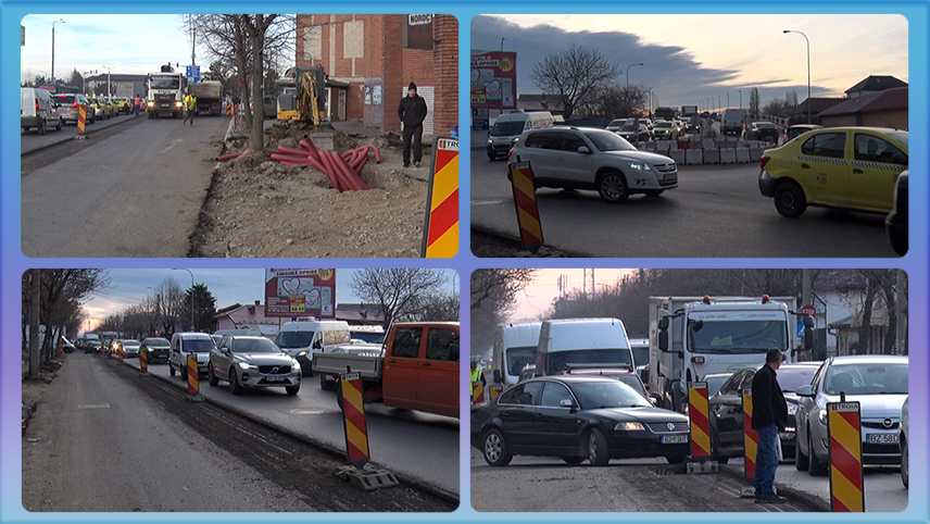 Accelerare la giratoriu. Se urgentează lucrările pe bulevardul „1 Decembrie”