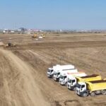Imagini cu cel mai nou șantier al Autostrăzii Moldovei. Constructorii turci, primi pași timizi pe lotul 3 al A7