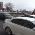 Aglomerație la giratoriu. Șantierul se va închide la începutul lui aprilie