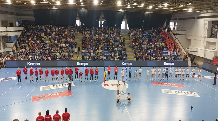 Epilog cu casa închisă, în calificările pentru Europene. România a dispus de Grecia, în Sala Romeo Iamandi