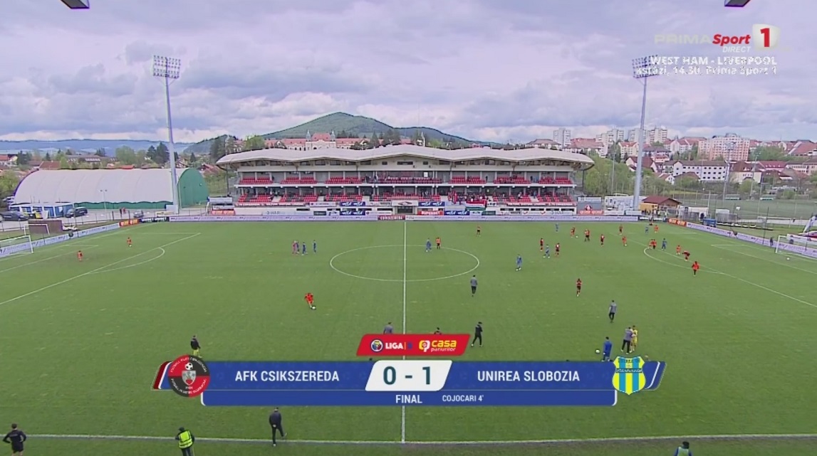 Ne ajută din nou rezultatele indirecte. Unirea Slobozia a bătut la Miercurea Ciuc