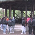 A cântat din nou fanfara militară. Concert de promenadă, în foișorul din Crâng
