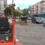 Noi lucrări în Centru. Se repară trotuarele
