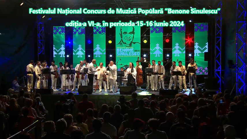 Festivalul Național Concurs de Muzică Populară ”Benone Sinulescu”, ediția a VI-a, se va desfășura în perioada 15-16 iunie 2024