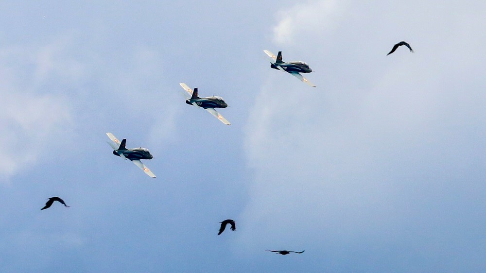 Show aviatic de excepție, la BOBAS 2024. Peste 10.000 de oameni au urmărit acrobațiile piloților militari si civili