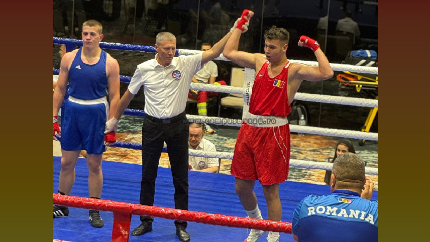 Denis Cucu, candidat la o medalie europeană. Pugilistul buzoian este format la clubul fraților Dinu