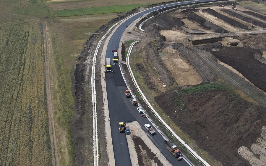 48 de km din Autostrada Ploiești – Buzău, gata în octombrie. Ministrul Transporturilor, mulțumit de ritmul lucrărilor