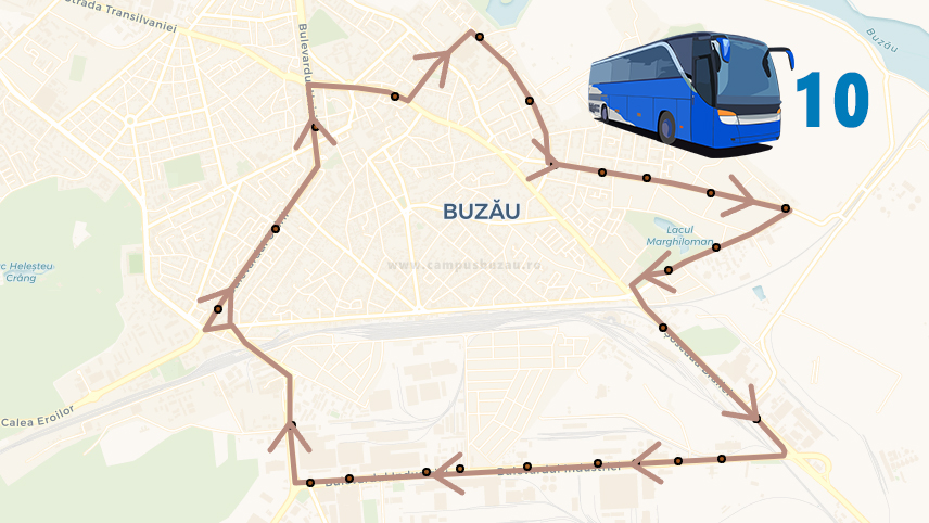 Comunicat | Se modifică programul de transport pe traseul 10 pe perioada desfăşurării Târgului Drăgaica