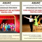 Cursuri gratuite de dans sportiv și actorie, la Centrul Cultural ,,Florica Cristoforeanu" din Râmnicu Sărat
