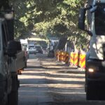 Independenței în lucru. Se circulă în condiții de șantier