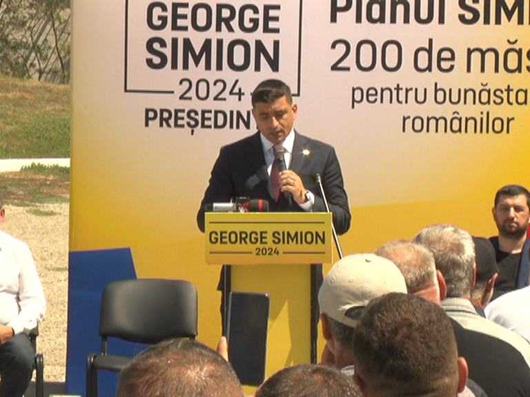 George Simion și-a prezentat planul, la Mihăilești. Cum vrea AUR să resusciteze satul românesc
