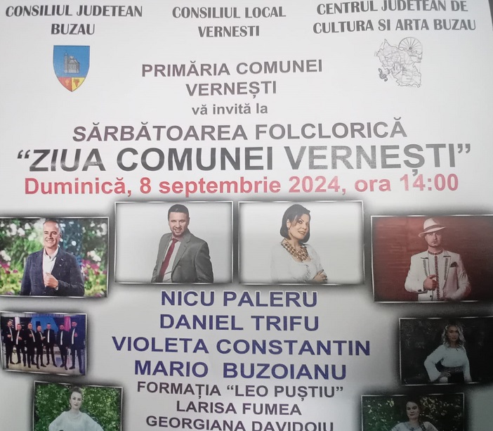 Sărbătoare, la Vernești.  Nicu Paleru, cap de afiș la Ziua Comunei