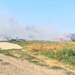 Incendiu pornit de la o țigară. 12 hectare de vegetație s-au făcut scrum, în Zona Industrială