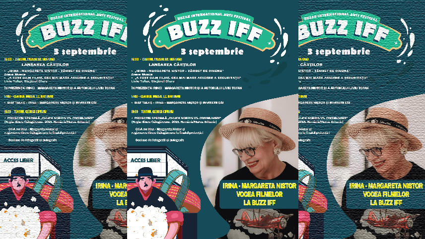 Comunicat BIAF | 3 Septembrie 2024 – O zi dedicată Irinei-Margareta Nistor, una dintre cele mai cunoscute personalități din lumea filmului românesc