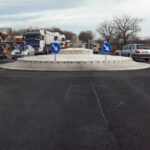 Măsuri de siguranță. Giratoriu nou la Popasul Merei