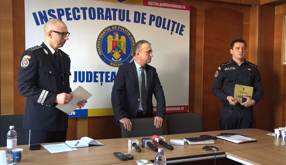 Polițiștii anului 2024. Poliția Română, distincții speciale pentru doi ofițeri buzoieni
