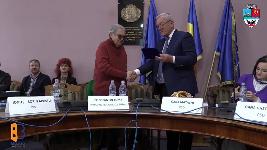 Cezar Dumbravă. Un nou „Cetățean de Onoare al Municipiului Buzău”