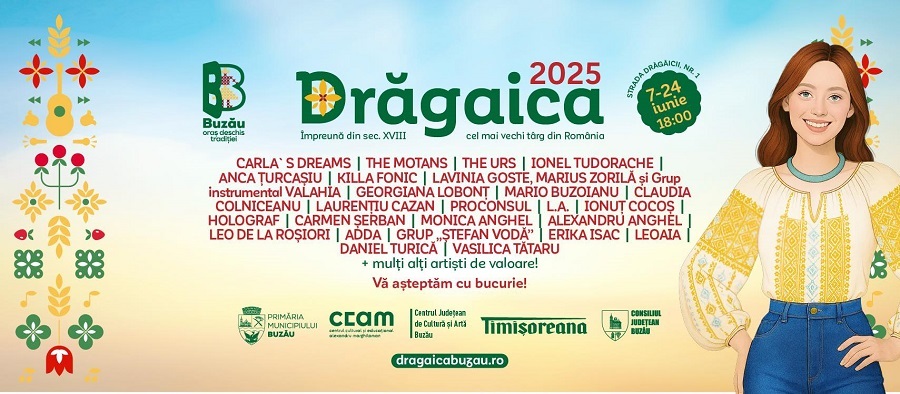 Cei mai tari artiști vin la Drăgaică. 18 zile de spectacole în fiecare seară de la ora 18