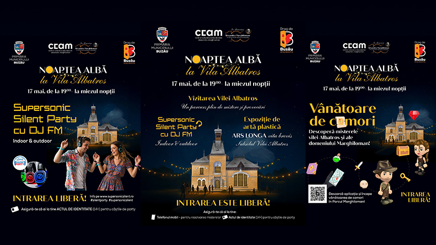 Comunicat | Noaptea Albă la Vila Albatros, 17 mai