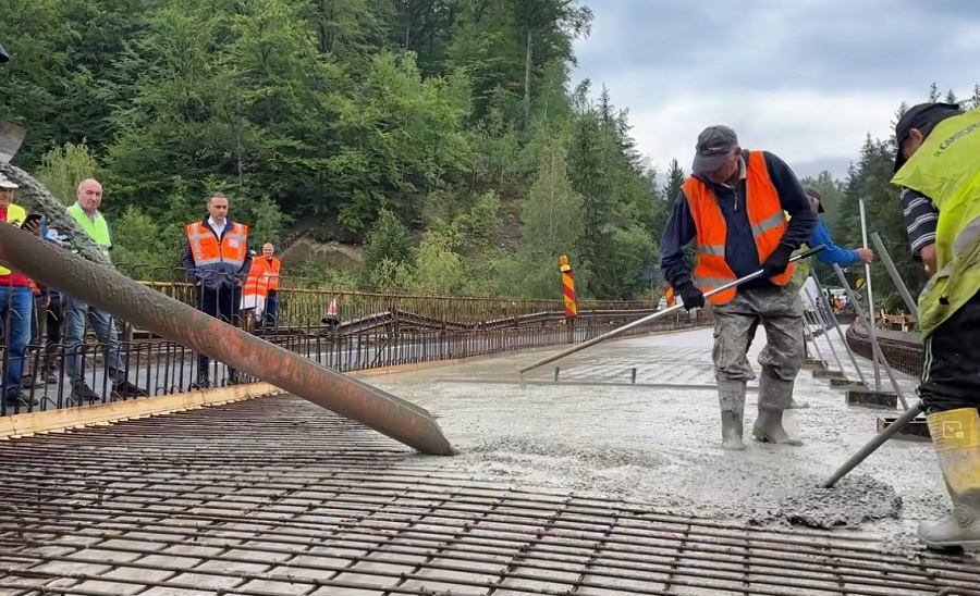 În patru luni va fi gata! Se lucrează intens la Viaductul Grămăticu, de pe DN10