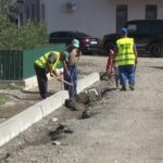 Șantier stradal. Se asfaltează ultimul drum de pământ din Orizont