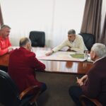 (FOTO) Ciolacu, Toma, Lungu și investitorul Hamzeh, față în față. Miza întâlnirii: construirea viitorului spital