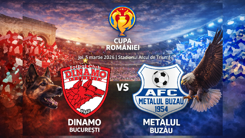 Metalul, în rolul buturugii mici. Meci în sferturile cupei, mâine, cu Dinamo