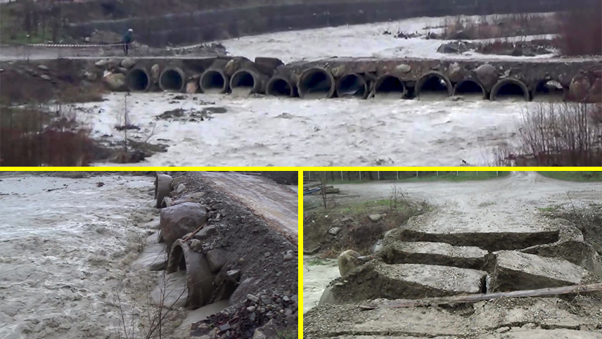 Sate izolate de ploi. Podețe și punți distruse de viitură, în Lopătari