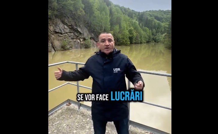(VIDEO) Deputatul USR Marius Alecsandru, vizită la barajul Cireșu