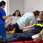 Asalt al polițiștilor la Centrul de transfuzii. Au donat sânge peste 50 de agenți și ofițeri de poliție