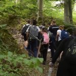 Lecție în aer liber la Sărata Monteoru. Trasee turistice refăcute de jandarmi, cu ajutorul copiilor