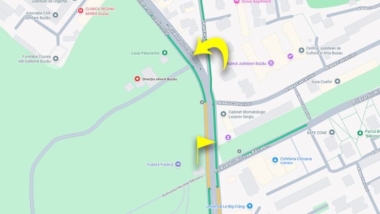 Info Transbus | Stația de autobuz “Parcul Crâng”, pe sensul de mers Micro 14 → Parcul Crâng se va reloca în dreptul Direcției Silvice Buzău
