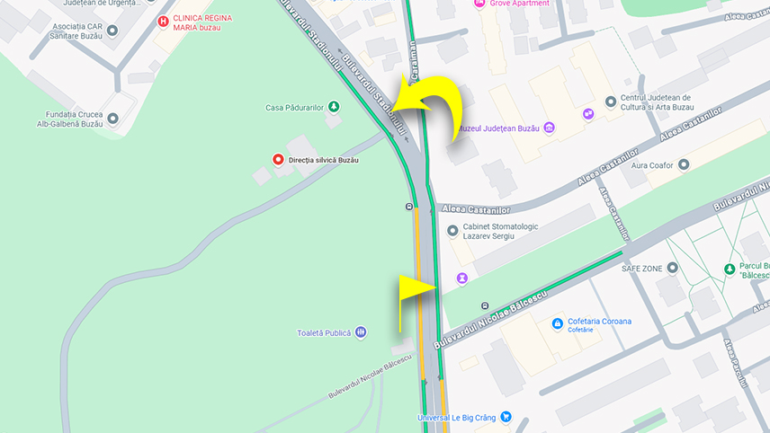 Info Transbus | Stația de autobuz “Parcul Crâng”, pe sensul de mers Micro 14 → Parcul Crâng se va reloca în dreptul Direcției Silvice Buzău