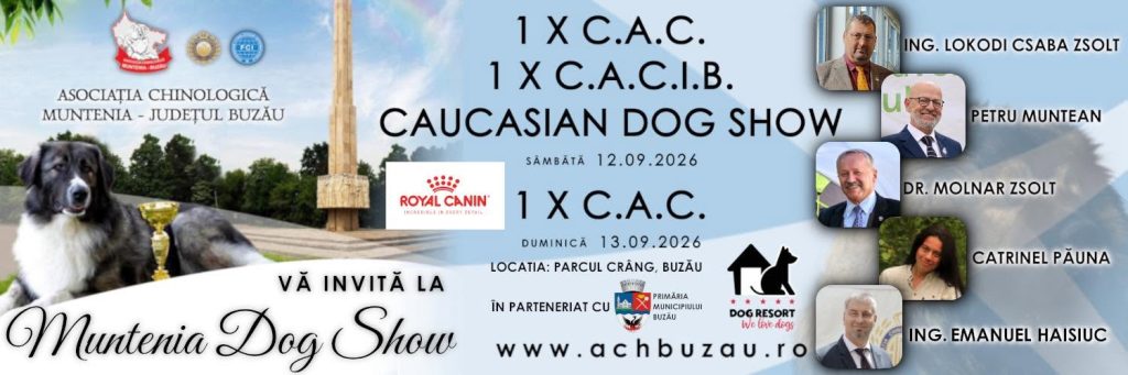 Muntenia Dog Show 2026 aduce în Parcul Crâng două zile de competiții canine, zeci de rase și o expoziție specială dedicată Ciobănescului Caucazian