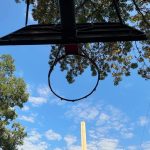 Basketball în parc. Panourile trebuie reparate sau înlocuite