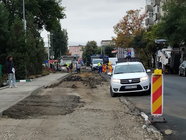 Ritm nesatisfăcător. Buzoienii sunt nemulțumiți de șantierul de pe Frăsinet