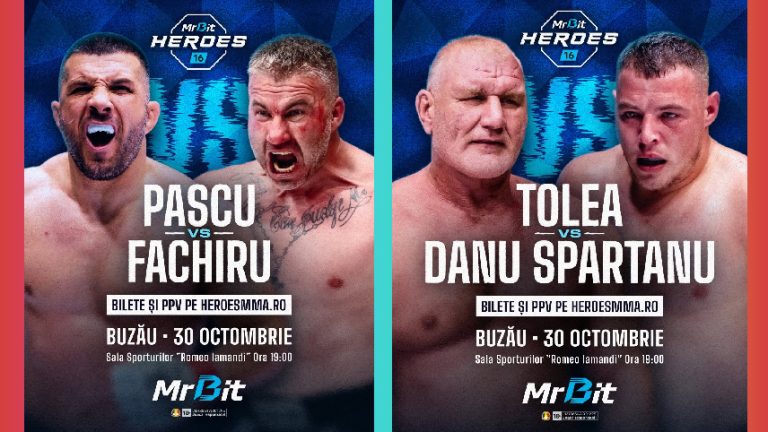 Buzăul găzduiește gala HEROES 16. Pascu – Fachiru, main event-ul serii. În ring urcă și Tolea și Danu Spartanu